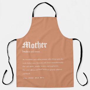 Rust Mother Dictionary Definition Custom Gift Apron