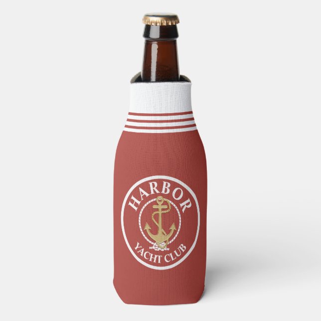 Rust Nautical Bottle Cooler (Bottle Front)