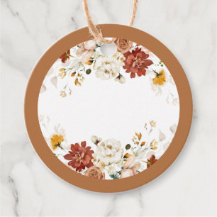 Rust Orange Mimosa Bar Juice Tags for Handwriting