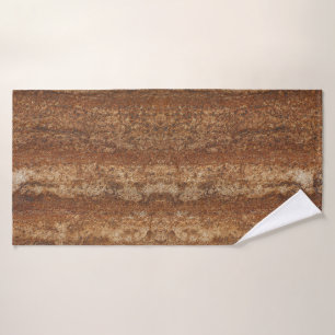 Rust pattern on bath towel