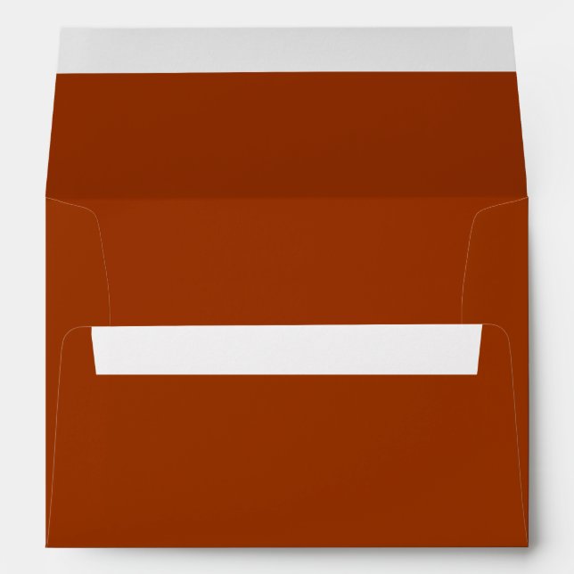 Rust Red Burgundy 5x7 A7 Inside Colour Envelope (Back (Bottom))