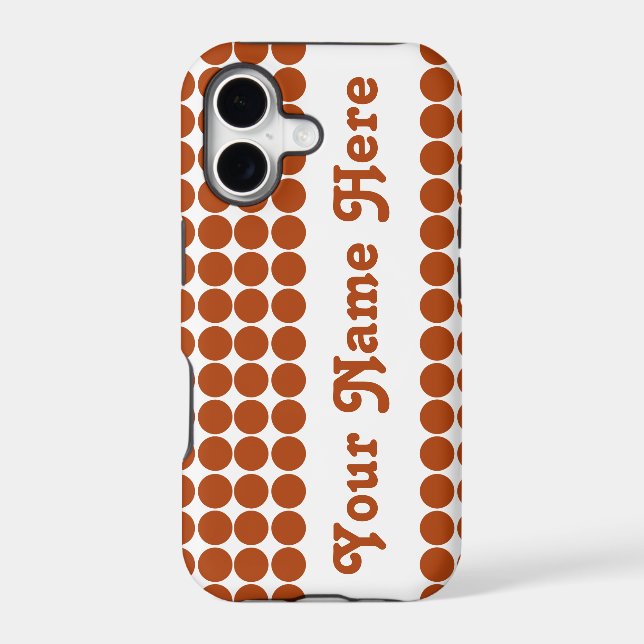 Rust Red Safari Dot with name (Back)