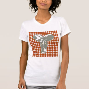 Rust Safari Dot with Pop Art Elephant T-Shirt