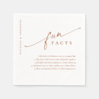 Rust Simple Modern Script Fun Facts Wedding