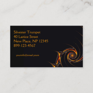 Rust Spiral Double Side Business Card