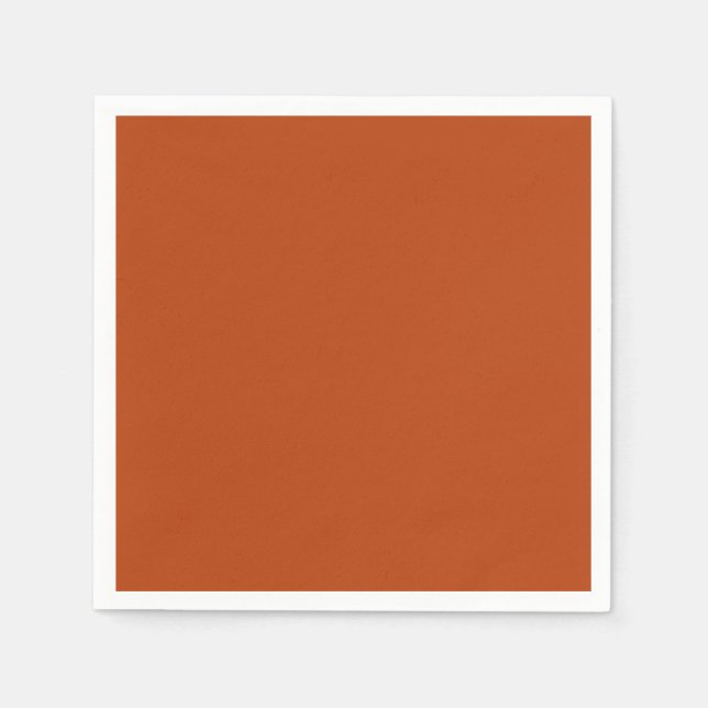 Rust Standard Cocktail Paper Napkin (Front)