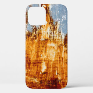 Rust steel sheet, textured background. iPhone 12 case