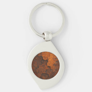 Rust Texture Grunge Background Metal Design Key Ring
