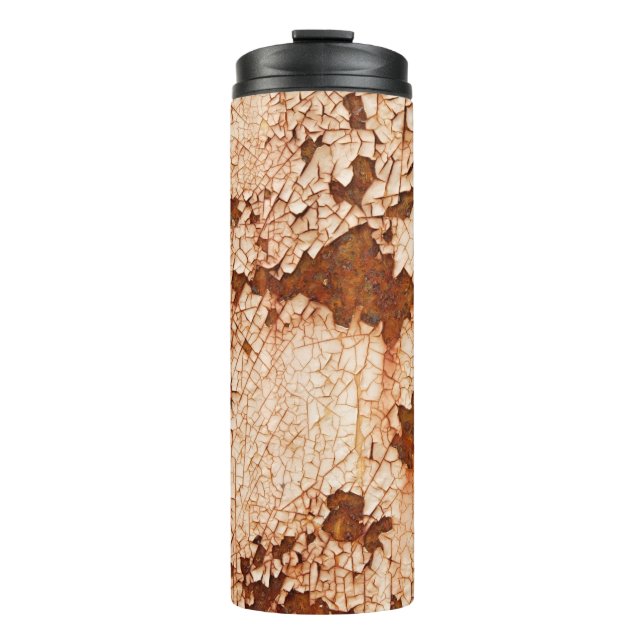 Rust textures: weathered surface background. thermal tumbler (Front)