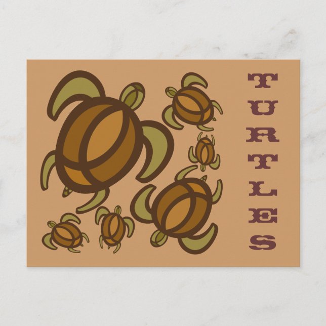 Rust Turtles Postcard (Front)