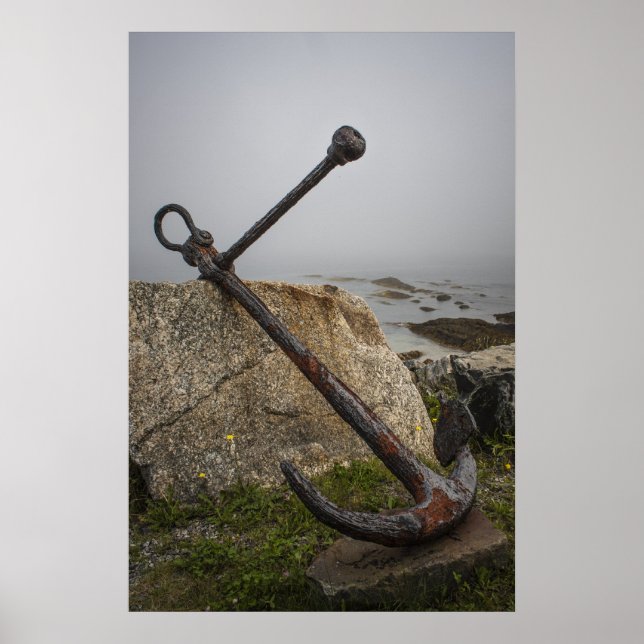Rusted and Worn - An Anchor Ashore Poster (Front)