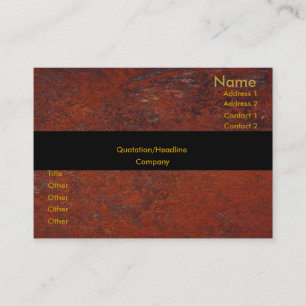 Rusted Business Card