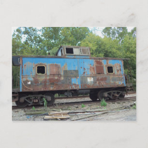 Rusted Caboose Postcard