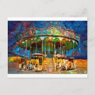 RUSTED CARNIVAL MEMORIES POSTCARD