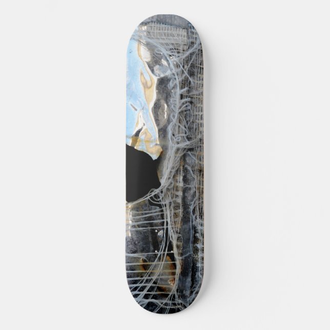"Rusted Chrome & Old Duct Tape" Skateboard (Front)