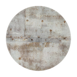 Rusted colourful metal wall, streaks. cutting board