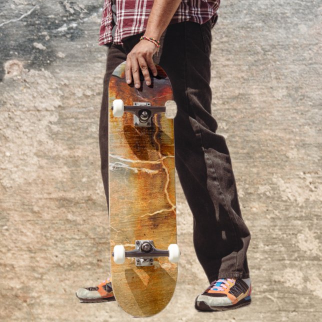 Rusted Grey Concrete Urban Textured Abstact Skateboard (Creator Uploaded)
