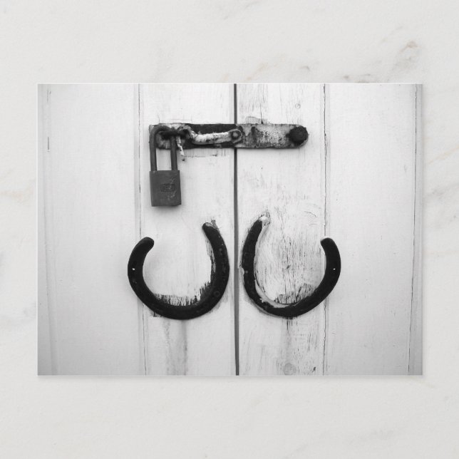 Rusted Horseshoes Postcard (Front)