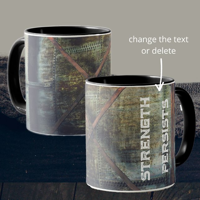 Rusted Industrial Objects in Urban Landscape Mug (Creator Uploaded)
