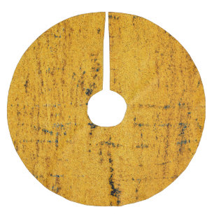 Rusted Iron, Metal Texture Background. Brushed Polyester Tree Skirt
