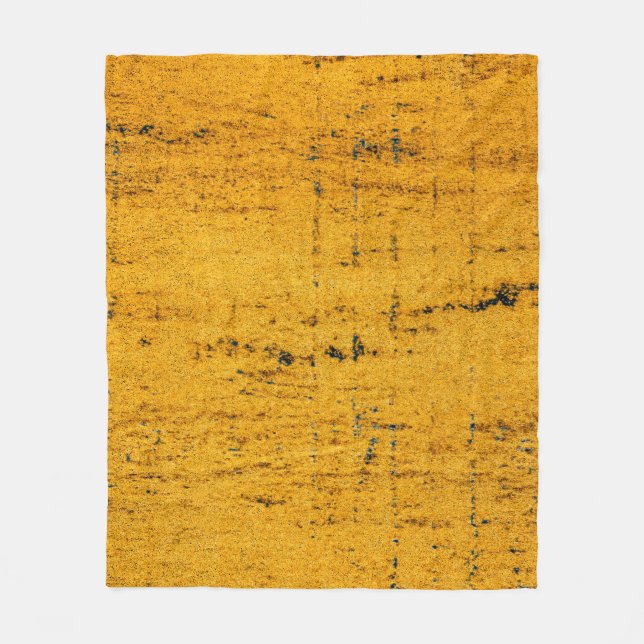 Rusted Iron, Metal Texture Background. Fleece Blanket (Front)