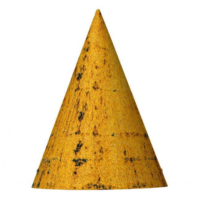 Rusted Iron, Metal Texture Background. Party Hat (Front)