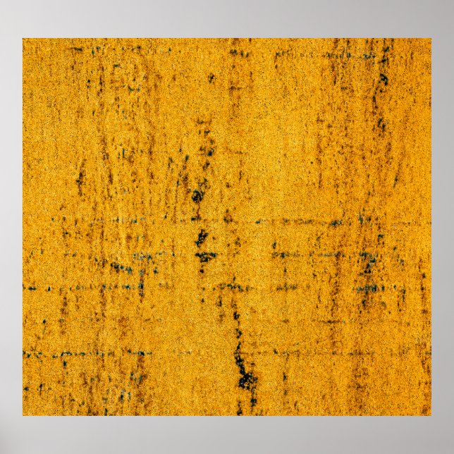 Rusted Iron, Metal Texture Background. Poster (Front)