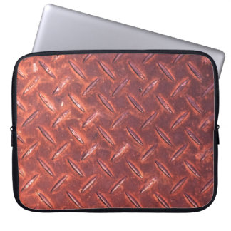 Rusted iron plate laptop sleeve