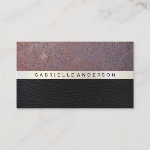 Rusted Leather Business Card