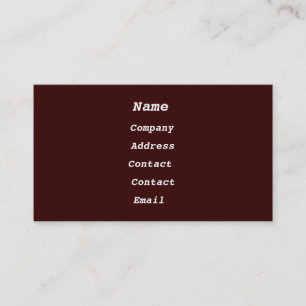 rusted metal business card