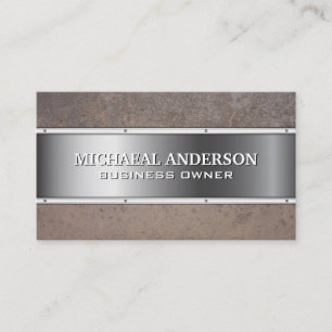 Rusted Metal   Metallic Business Card