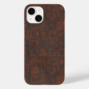 Rusted Metal Squares Case-Mate iPhone 14 Case