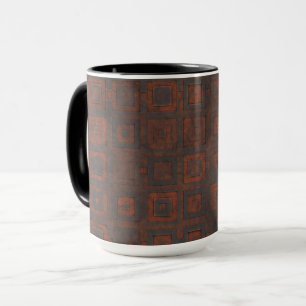 Rusted Metal Squares Mug