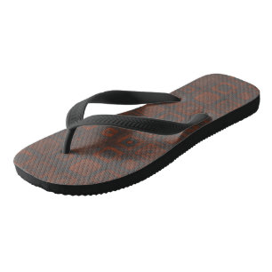 Rusted Metal Squares Thongs