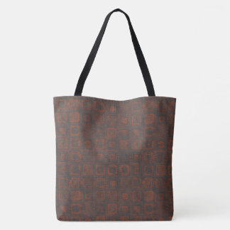 Rusted Metal Squares Tote Bag