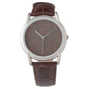 Rusted Metal Squares Watch