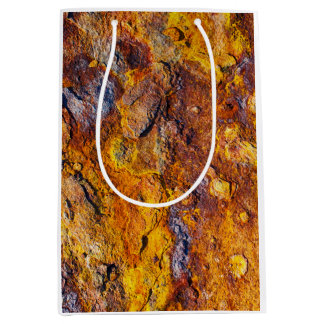 Rusted metal surface medium gift bag