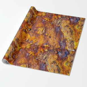 Rusted metal surface wrapping paper