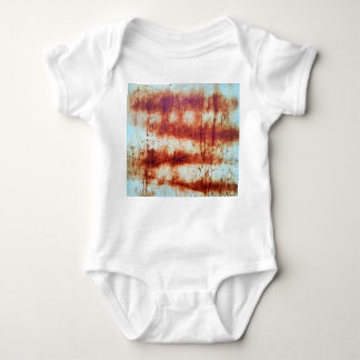 Rusted metal, textured background. baby bodysuit