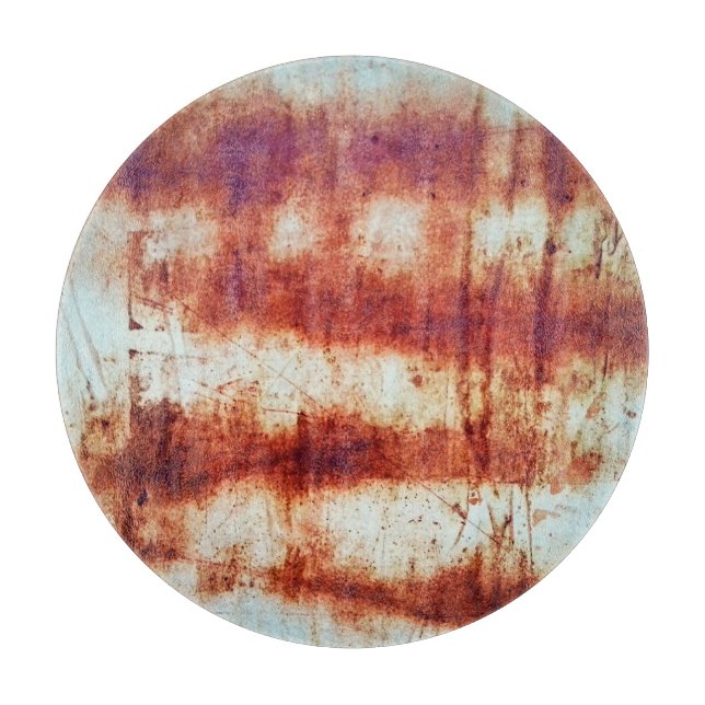 Rusted metal, textured background. cutting board (Front)