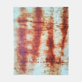 Rusted metal, textured background. fleece blanket
