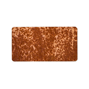Rusted Metal Textured Label