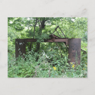 Rusted Out Bride in Line Creek #2 Postcard