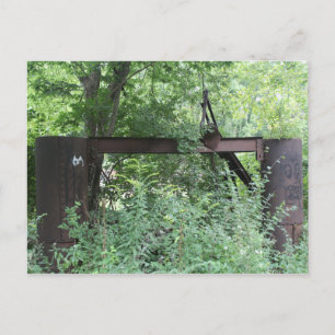 Rusted Out Bride in Line Creek Postcard