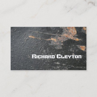 Rusted painted, corroded metal, texture custom business card