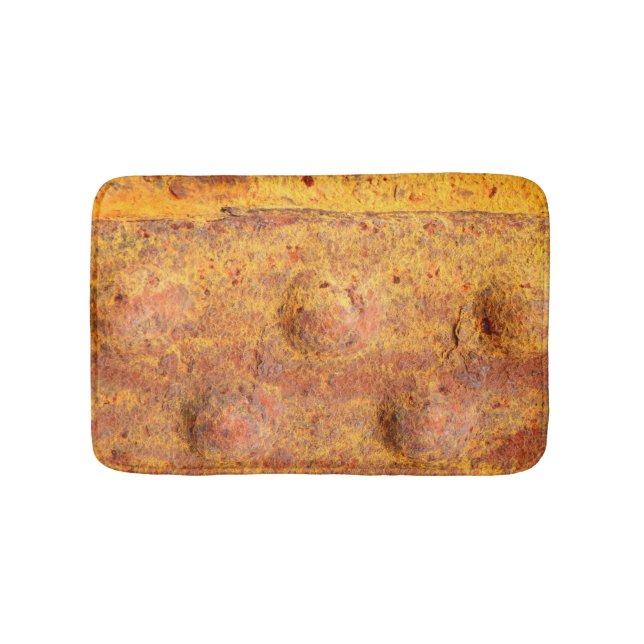 Rusted Riveted Metal Bath Mat (Front)