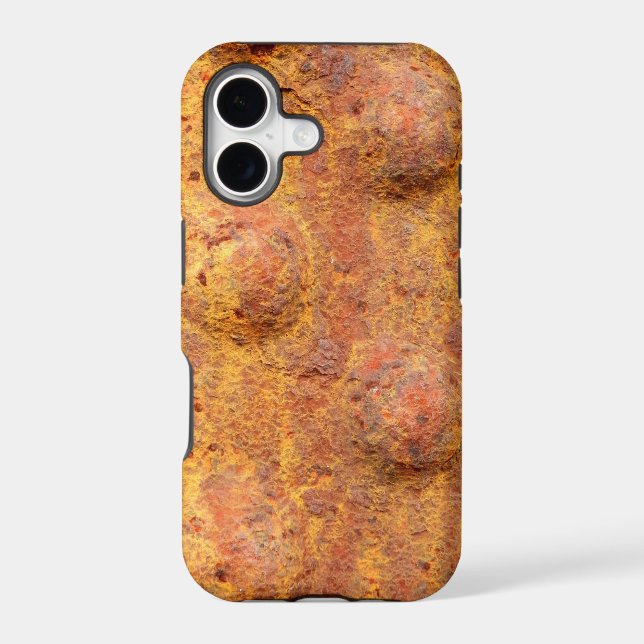 Rusted Rivetted Metal iPhone SE+5/5S Case (Back)