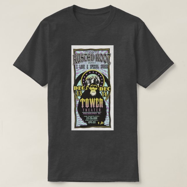 Rusted Root Handbill T-Shirt (Design Front)