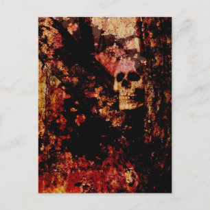 Rusted Skull Postcard