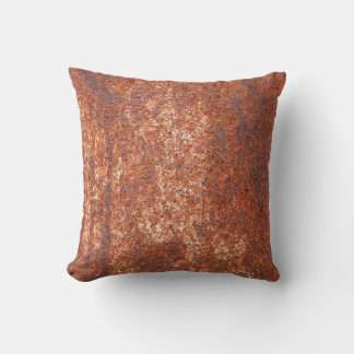 Rusted steel texture, abstract background. cushion